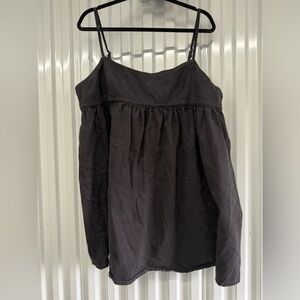ASOS Black Spaghetti Strap Babydoll Dress